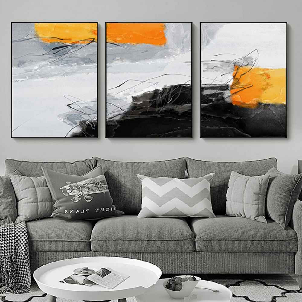 

Nordic Three Color Landscape Prints Minimalist Painting Nursery Picture Home Boys Room Creative Home Decoration
