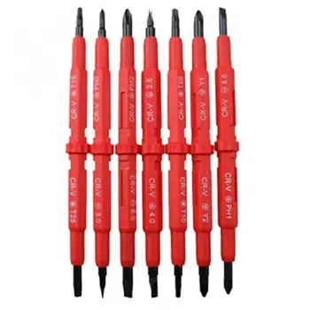 

7pcs Multifunctional Electrical Screwdriver Set Hand Tool Insulated Electrician Screw Driver with Magnetic Screwdriver Bits