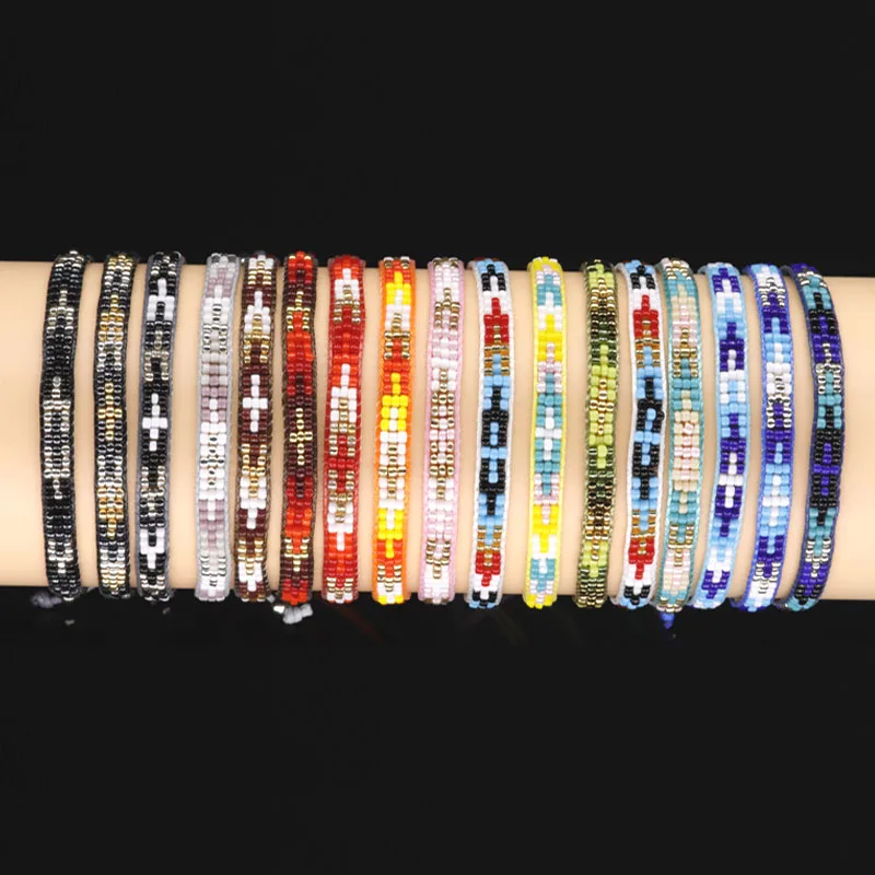 G. YCX Модные Разноцветные бисерные браслеты Miyuki браслеты ручной работы, плетеные хлопковые плетеные браслеты в богемном стиле, подарок