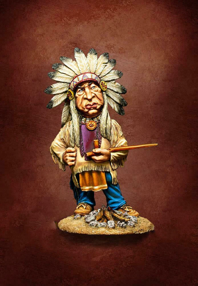 

1/32 70mm ancient stand man with base Resin figure Model kits Miniature gk Unassembly Unpainted