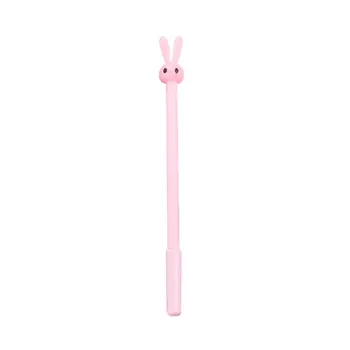 

Creative Cartoon Stationery Cute Long Ears Rabbit Jelly Neutral Pen Black Student Supplies Signature Pen