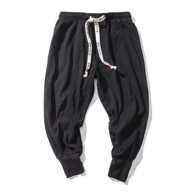 Men's Low Crotch Cotton Harem Pants