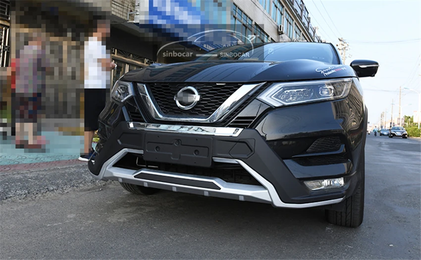 Автомобиль ABS передний+ Задний бампер протектор Подоконник Пластина Крышка багажник защита Накладка для Nissan Qashqai автомобильный Стайлинг Бампер протектор