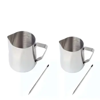 

SKYMEN 350ml/600ml Stainless Steel Milk Frothing Pitcher Espresso Coffee Barista Craft Latte Cappuccino Milk Cream Cup Frothing