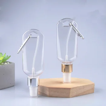 

10pcs 50ml Refillable Bottles with Hook Spray Bottle Hand Sanitizer Containers Travel Bottles Mist Sprayer (5pcs Gold + 5pcs Sil