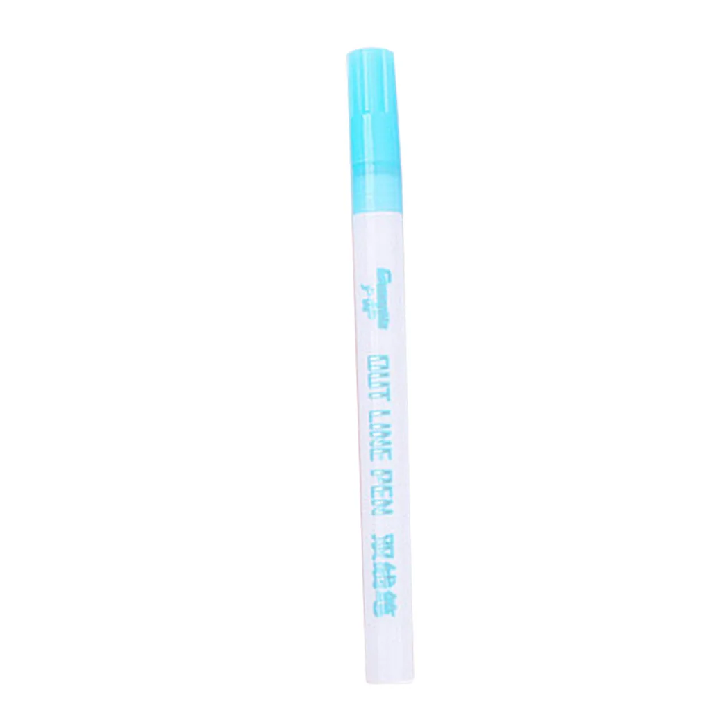 Gift Card Writing and Drawing Double Line Outline Pen 8 Color Supplies Stationery Pen Office Garden Outline pen - Цвет: Light blue