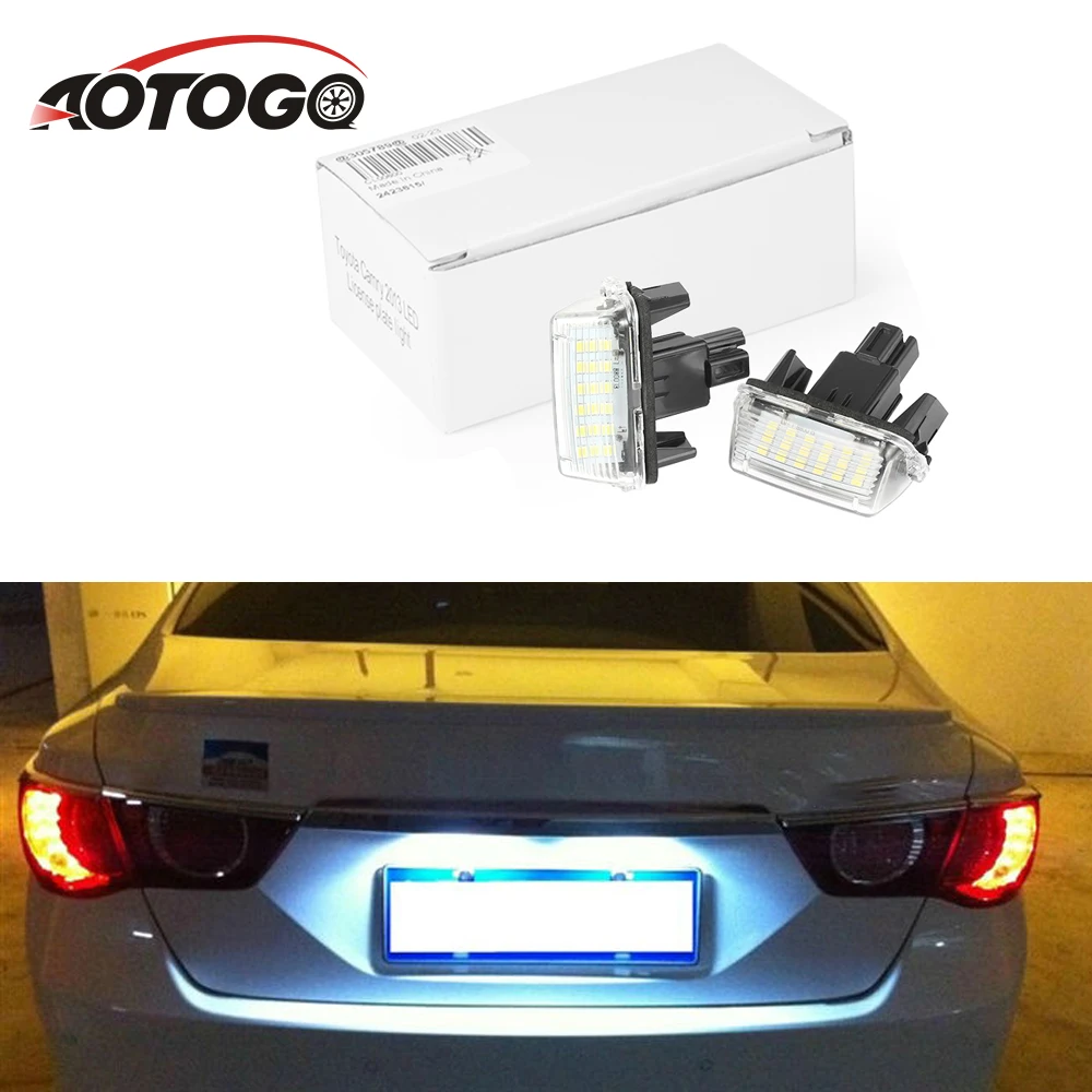 Светодиодный светильник для номерного знака Toyota Yaris/Vitz Camry Corolla Prius C Ractis Verso S
