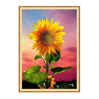 

Meian Sunflowerfull square diamond 5D DIY Diamond art 3D Diamond painting Kit cross stitch diamond mosaic photo home decor