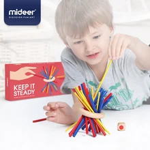 

Mideer Children Early Educational Kids Handmade Learning Baby Popular Wooden Building Block Colorful Stick Balance Toys