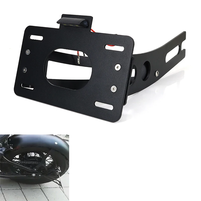Misura Per Honda Shadow Vt 600 C 1988-2000 Eliminatore Parafango Laterale Supporto Laterale Portatarga Portatarga Laterale