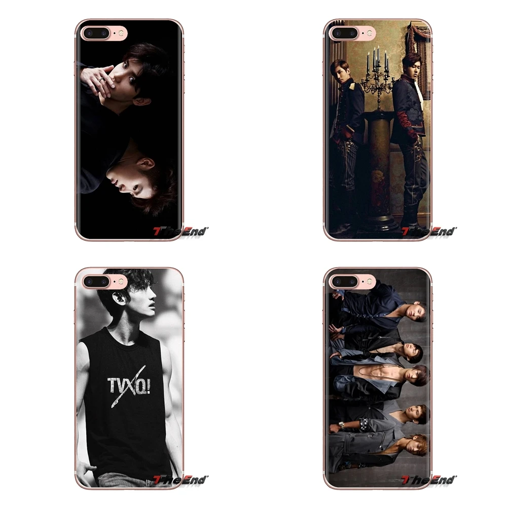 TVXQ! Корейский duo Tong Vfang Xien Qi силиконовый чехол сумка для Samsung Galaxy S3 S4 S5 Mini S6 S7 Edge S8 S9 S10