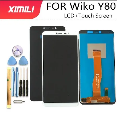 ЖК дисплей 5 99 дюйма Wiko Y80 + сенсорный экран в сборе 100% оригинальный дигитайзер