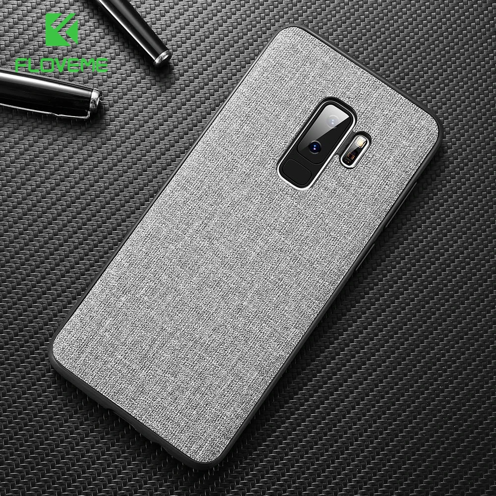 FLOVEME Ткань текстуры чехол для samsung S8 S9 Galaxy плюс роскошный ТПУ примечание 9