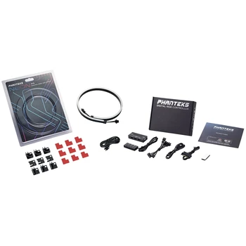 

PHANTEKS 2 Set Accessories: 1Set D-RGB Controller Fan Light Strip Splitter & 1 Set M5 Light Strip ARGB Neon Led Strip