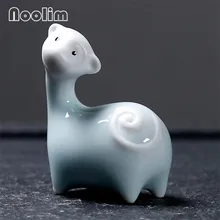 Креативные керамические дзен маленькие животные ремесла Знаки зодиака украшения рабочего стола чай домашнее животное Бонсай Аксессуары домашний Чайный домик Декор Фигурка