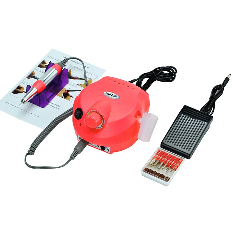 35000/20000 RPM Electric Nail Drill Machine Carbide Ceramic Bits Set for Manicure Pedicure Tips Gel Remover Electric Nail File