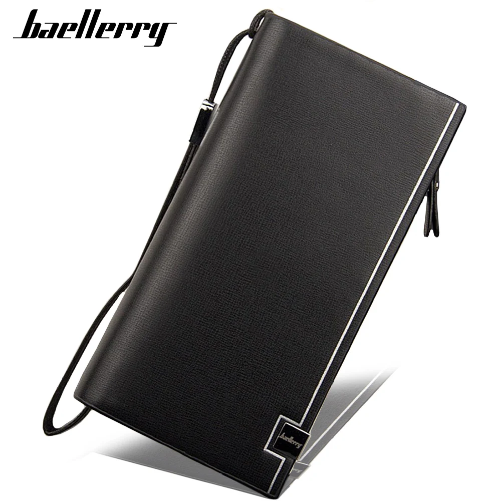 

Men 2020 Wallets Name Engraving Business Luxury Large Capacity Top Quality Wallet PU Leather Card Holder Male Wallet