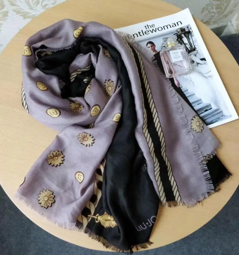 Wloski moda marka liu. Jo szaliki damskie, lato moda szaliki wysokiej jakoszci - Цвет: Зеленый