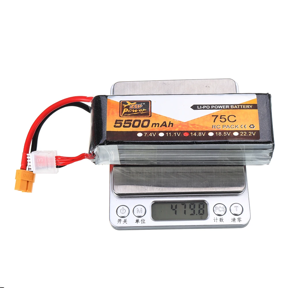 ZOP power 14,8 V 5500mAh 75C 4S Lipo батарея для RC FPV гоночный Дрон Квадрокоптер самолет