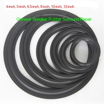 

2pcs/lot 4 5 6.5 8 10 12 inch Black Speaker Rubber Surround Repair, General Folding Ring Edge DIY Speaker Subwoofer Accessories