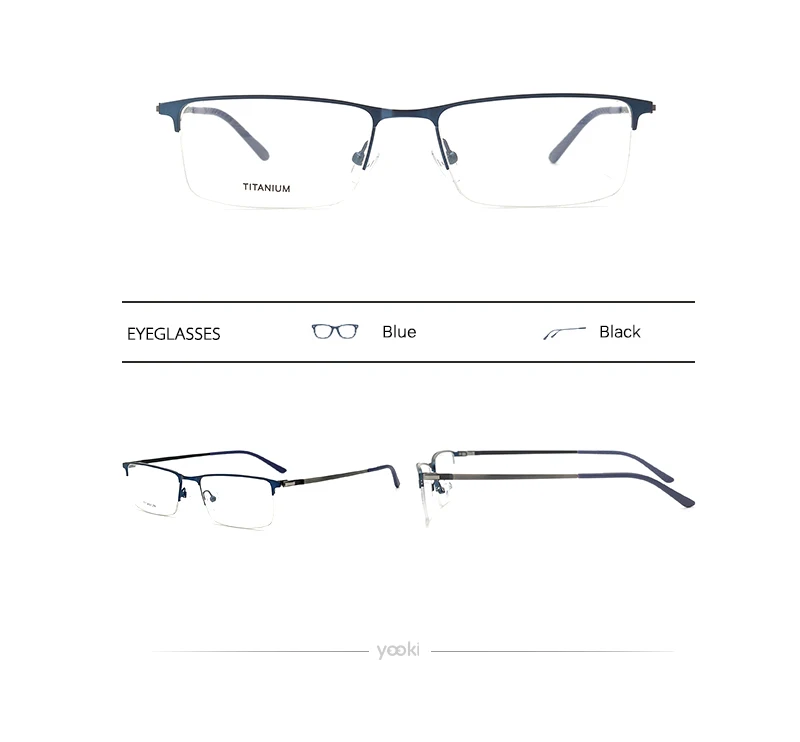 Титановая оправа без оправы для очков, мужские очки Oculos De Grau, компьютерные оптические очки, близорукость, деловые оправы для очков P9848