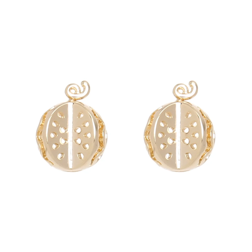 

Badu 925 Silver Needle Metal Earrings Gold Small Tomato Hollow Alloy Stud Earrings for Women Vintage 2020 Fashion Jewelry