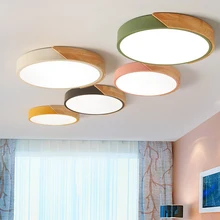 Светодиодный потолочный светильник 5 см ультра тонкий современный светодиодный потолочный светильник Nordic Освещение в гостиную Спальня потолочный свет 23 Вт, 30 Вт/40/50/60 см