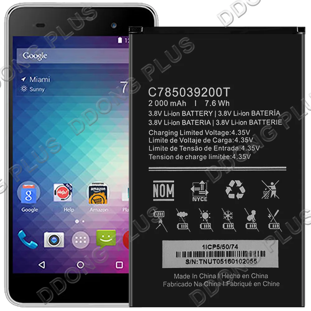 Аккумулятор C785039200T для BLU Dash X2 D110U D110L сменная Запасная часть | Мобильные телефоны и
