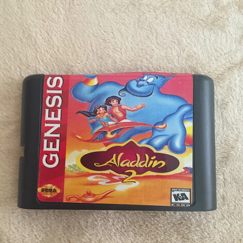 

Aladdin 2 16 bit MD Game Card For Sega Mega Drive For Genesis