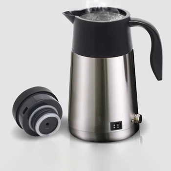 

1.3L Large capacity Electric Kettle Truck with Car Kettle Insulation Pot 12V24V Water Heating Cup Car Hot Water Bottle