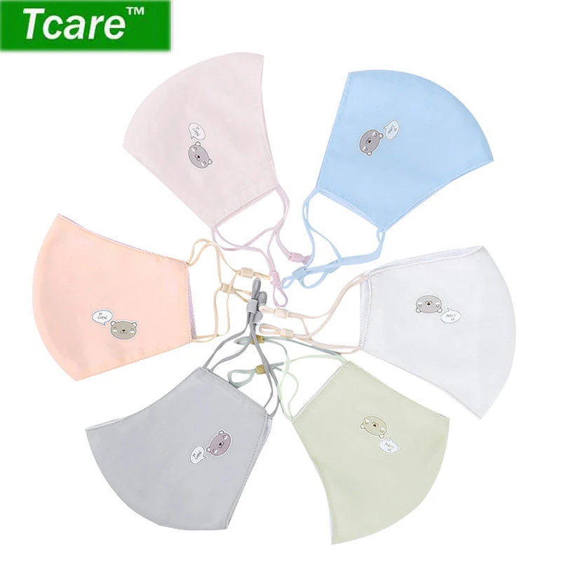 

Tcare 1Pcs Fashion Bear face Mouth Mask Anti Dust Mask Filter Windproof Mouth-muffle Bacteria Proof Flu Face Masks Care Reusable