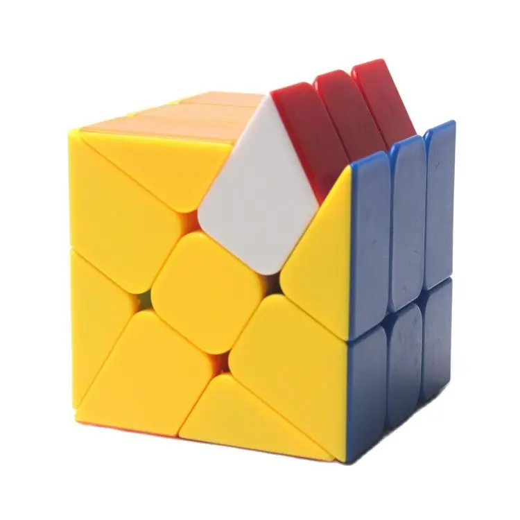 FanXin ветряная мельница магический куб головоломка без наклеек твист Cubo Magico 3x3x3