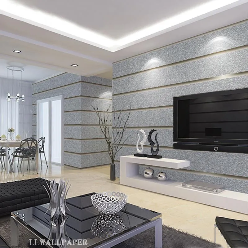 Tejido no tejido moderno ancho Simple de papel engrosada de papel de pared de piel de ciervo dormitorio papel tapiz para habitación 3D W94