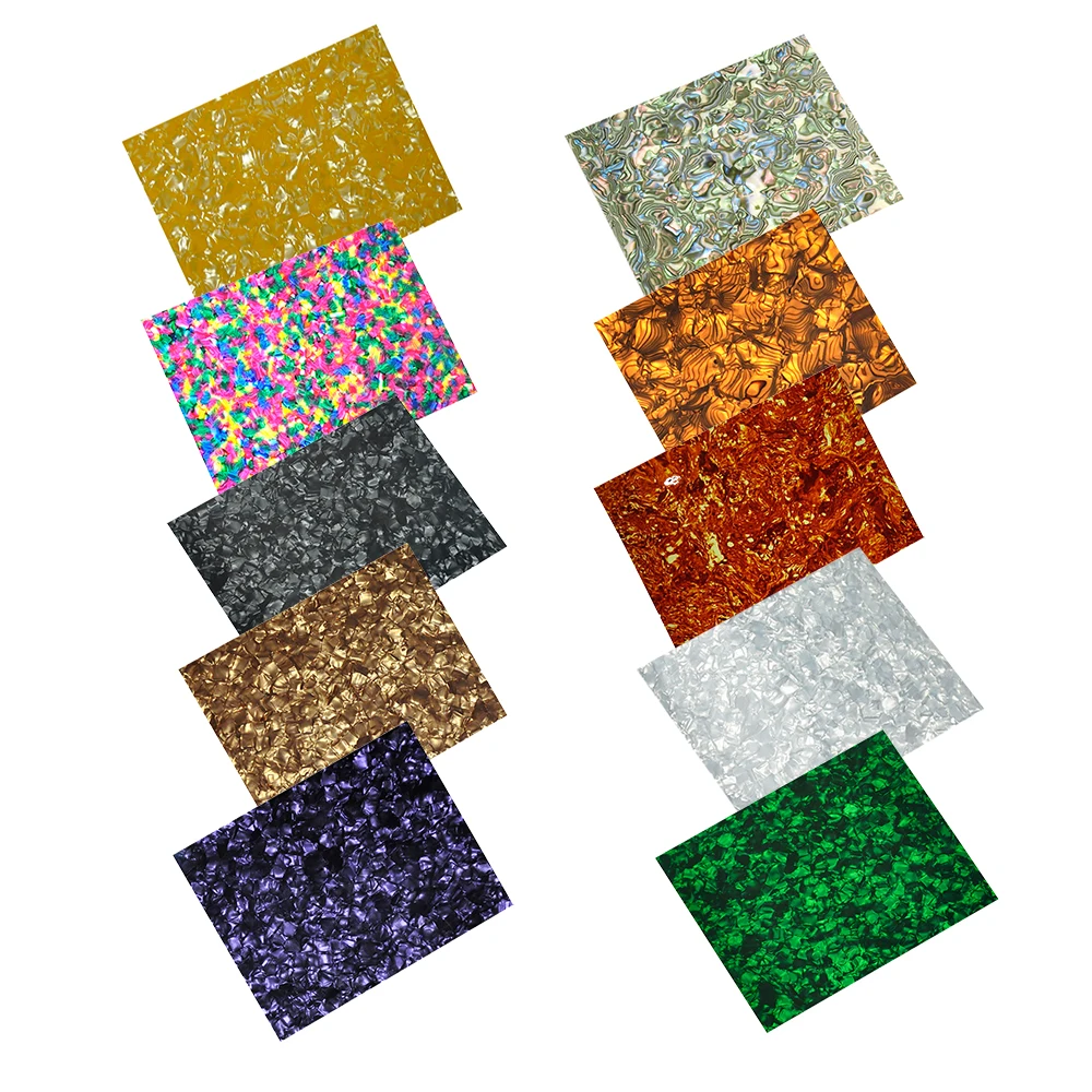 210mm x 148mm 0.46mm Celluloid Sheet DIY Guitar Picks Pickguards Inlays