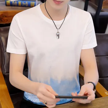 

Summer men's business casual short sleeve t-shirt 4498