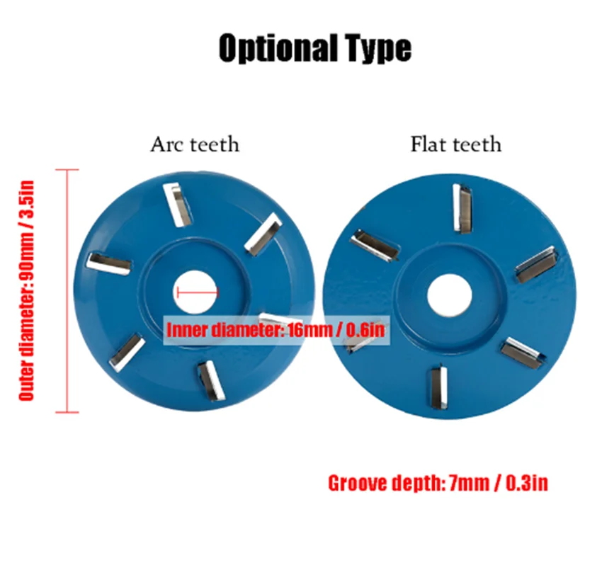 Три/шесть зуба bladeSculpting toolTea лоток резьба по дереву диаметр 90 мм Диаметр 16 mmAngle шлифовальный станок аксессуары Прямая поставка