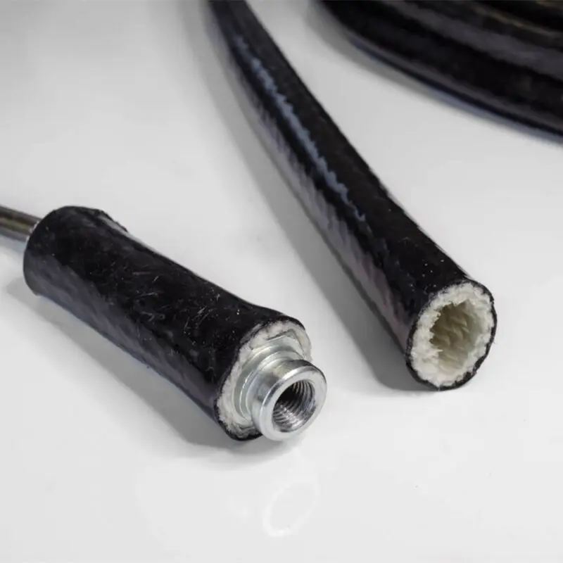 Resistente de Alta Temperatura da Isolação do Preto Térmico da Luva do Fogo Acessórios da Decoração do Carro da Luva da Isolação 300cm do Escudo Luva 10mm * 8 Automóveis e motos