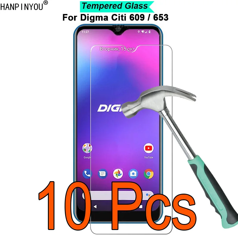 

10 Pcs/Lot For Digma Citi 609 / 653 9H Hardness 2.5D Ultra-thin Toughened Tempered Glass Film Screen Protector Guard