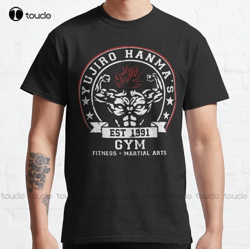 

Yujiro Hanma Gym Classic T-Shirt Mens T Shirts Cotton Custom Aldult Teen Unisex Digital Printing Tee Shirt Fashion Funny New