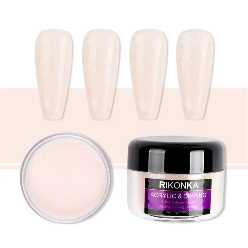 

Light Color Acrylic Nail Extension Powder Engraving 3D Pattern Dust For Women Manicure Design Decoration Nail Crystal Powder
