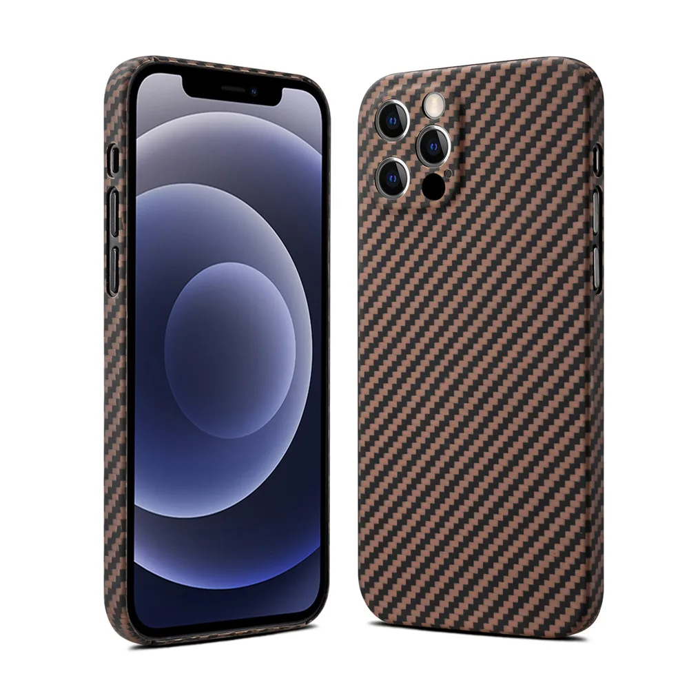 Новый цветной чехол из углеродного волокна для apple iphone 12 pro max | Мобильные телефоны