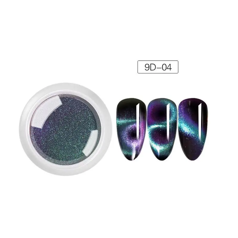 9D Shine Nail Glitters Mirror Titanium Powder Rose Gold Silver Metallic Manicure Nail Art Chrome Dust Decoration