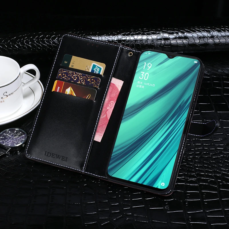Чехол книжка для OPPO A9 роскошный чехол кошелек из искусственной кожи с
