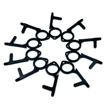 

10pcs No Touch Door Opener Hygiene Hand Antimicrobial Door Opener Tool Contactless Door Opener Touch Stylus Keychain Touchless