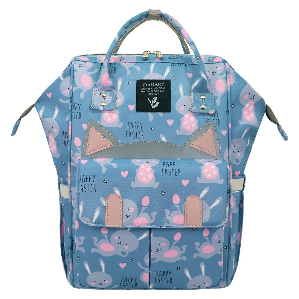 Обновленные Светоотражающие сумки для подгузников милый кот рюкзак для подгузников большой емкости водонепроницаемая сумка для хранения коляски дорожная сумка для беременных