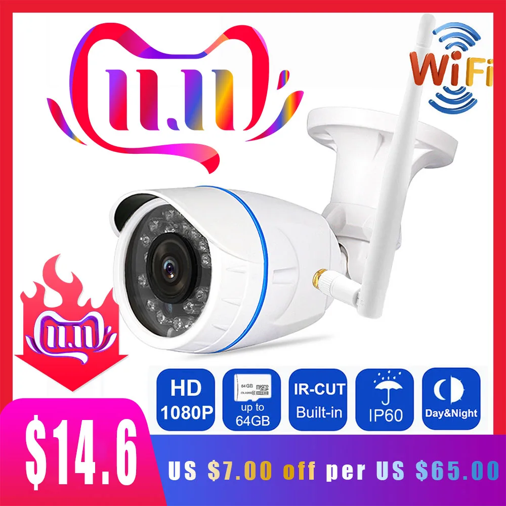 

1080P WIFI IP Camera 720P 960P Outdoor Wireless Surveillance Home Security Camera CCTV Camera TF Card Slot app Yoosee