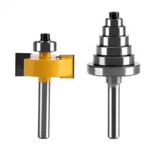 

64.5 X 28.6mm Router Bit With Bearings Cemented Carbide Rabbet Router Bit Set 1/2 Or 1/4 Inch Woodworking Cutter Handle Tools