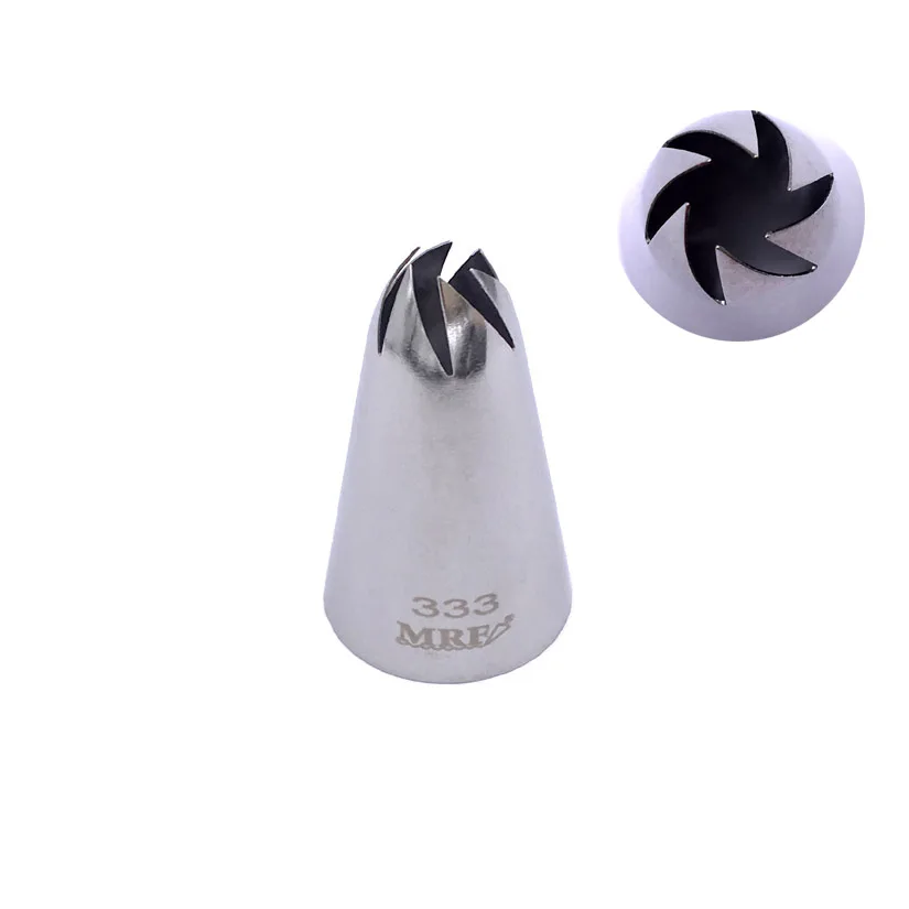 Wholesale 10 pcs/lot 333# Large Cake Cream Tips Baking Tools For Cakes Fondant Decorating Stainless Steel Pastry Piping Nozzles | Дом и сад