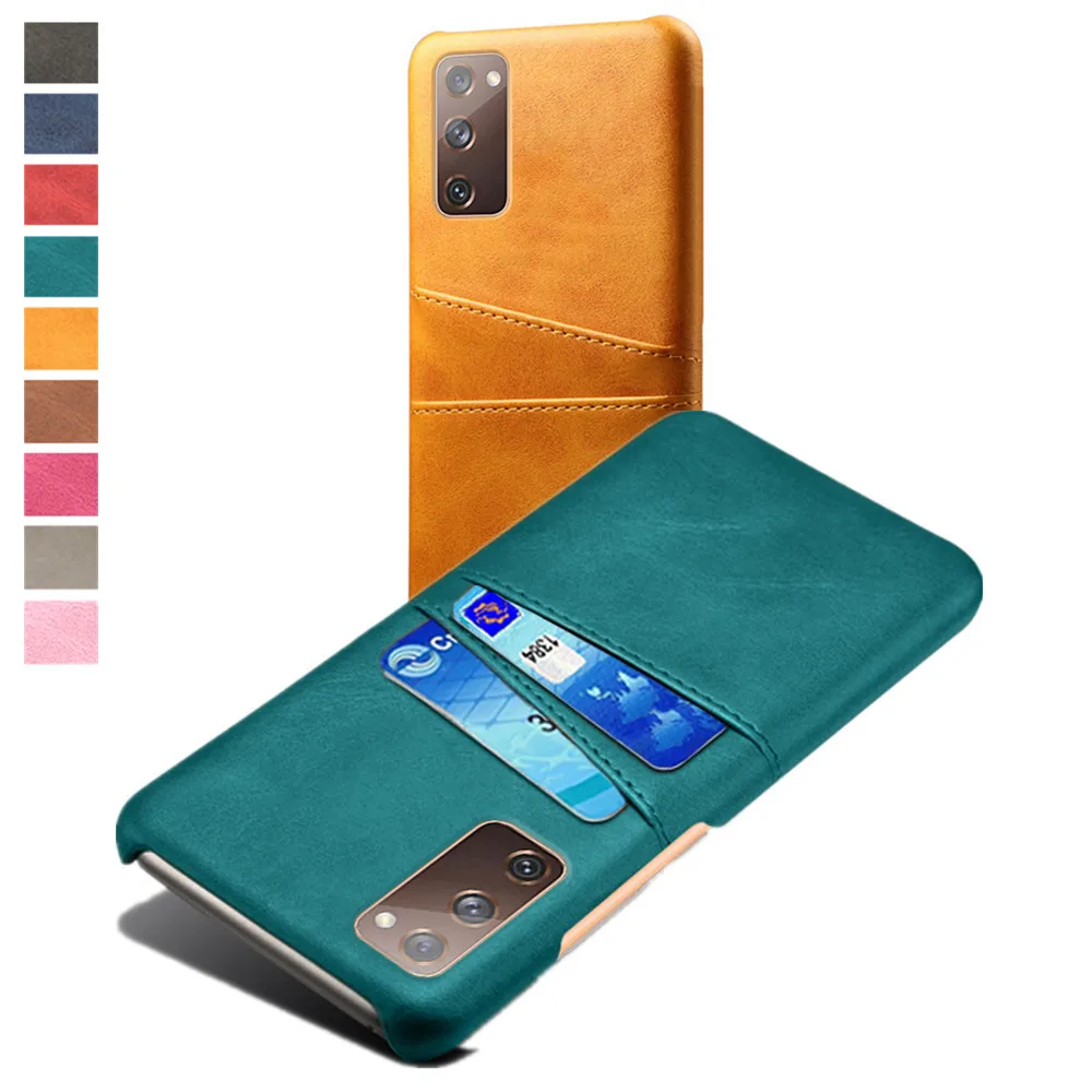 Чехол из искусственной кожи с отделениями для карт Samsung Galaxy S20 FE Note 20 Ultra 9 8 S10 5G S9 S8