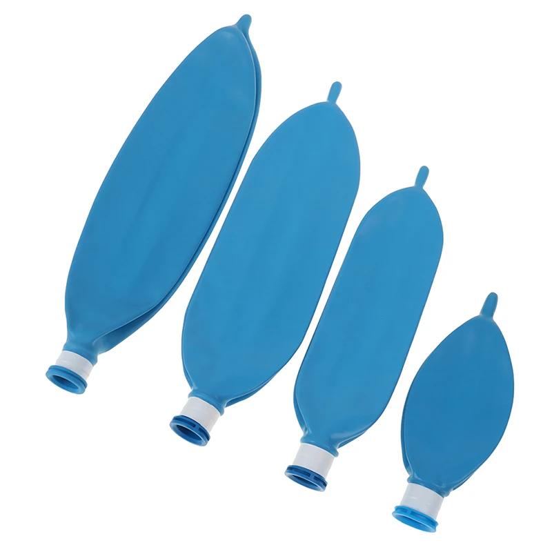 Bolsa de respiración desechable de látex, respirador para máquina de anestesia, bolsa de depósito, 0,5l, 1L, 2L, 3L